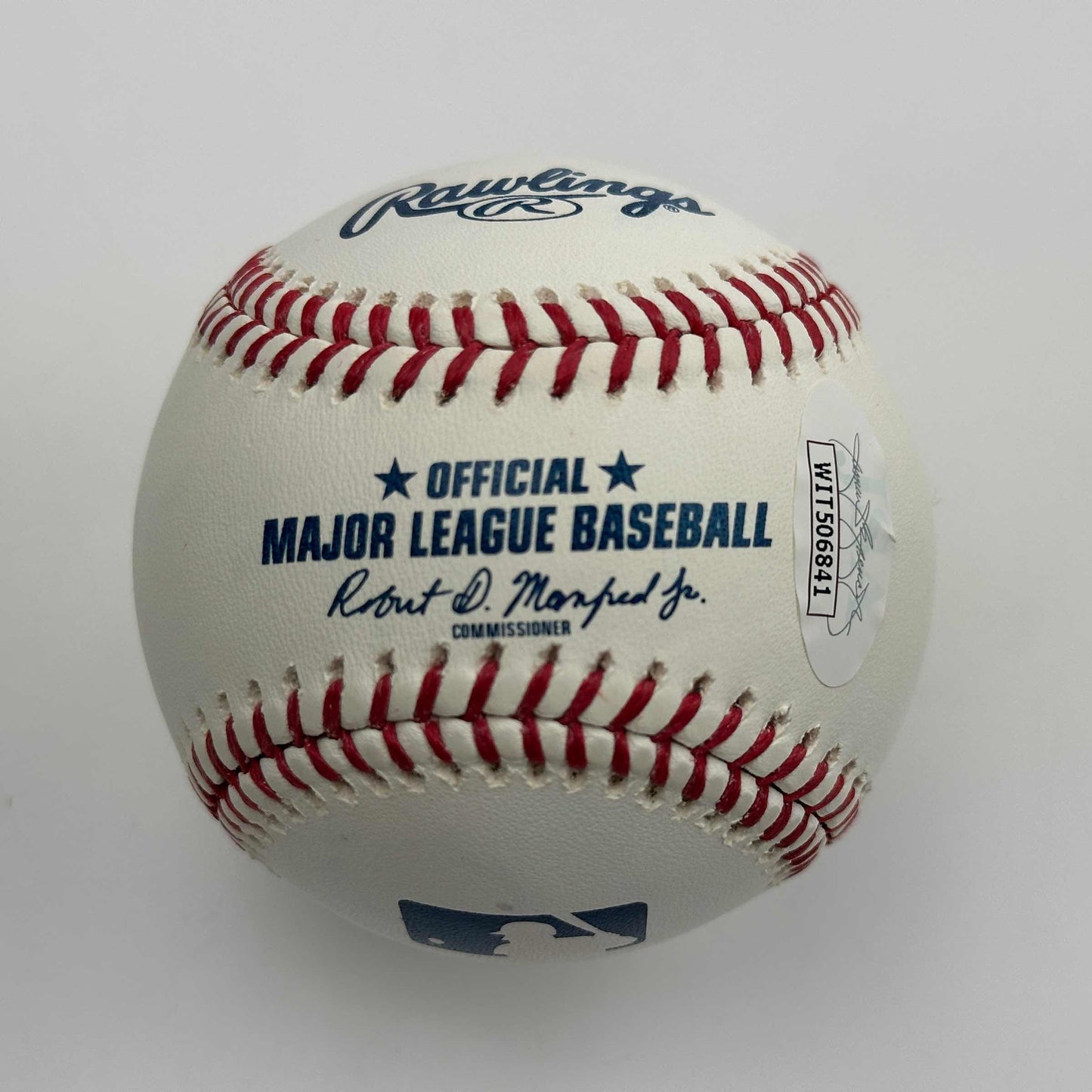 Autographed/Signed Ozzie Guillen Rawlings Official Major League Baseball ROML JSA COA Auto