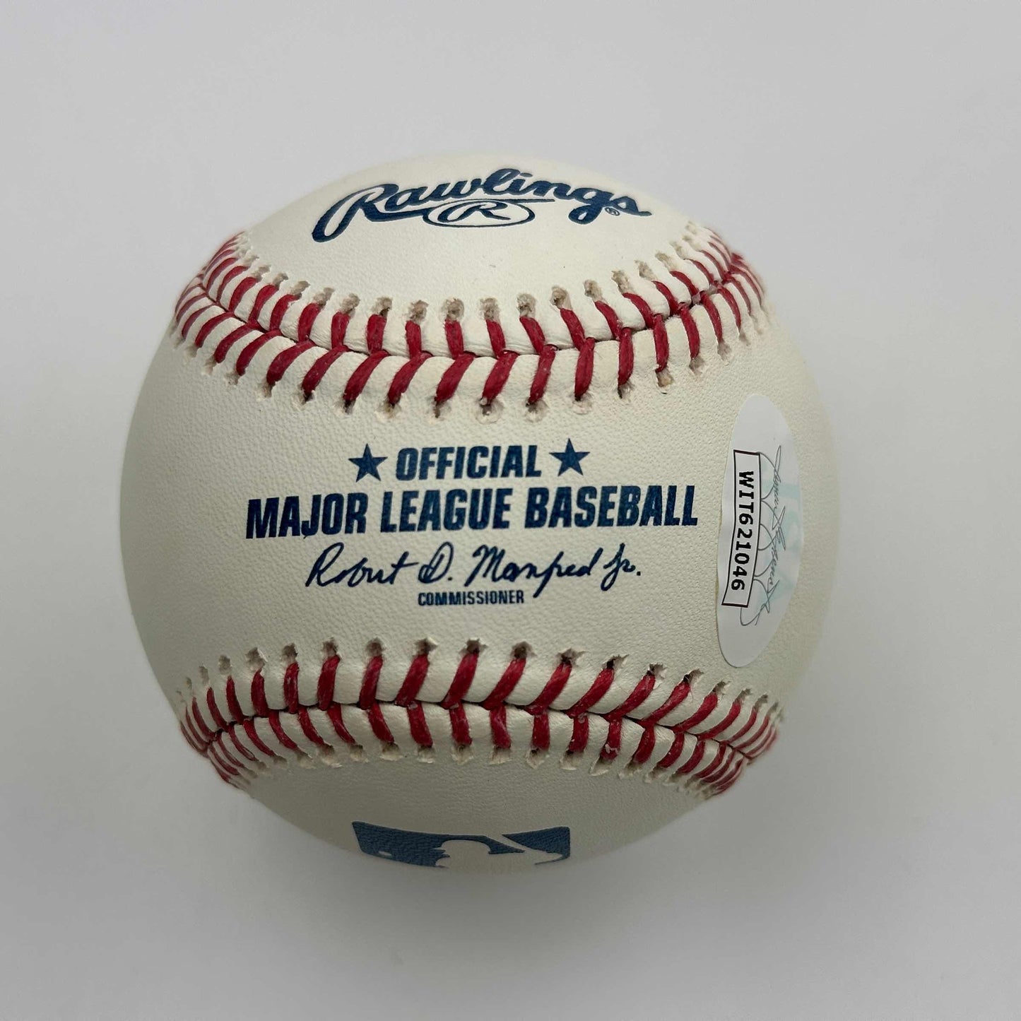 Autographed/Signed Steve Sax 82 NL ROY Rawlings Official Major League Baseball ROML JSA COA Auto