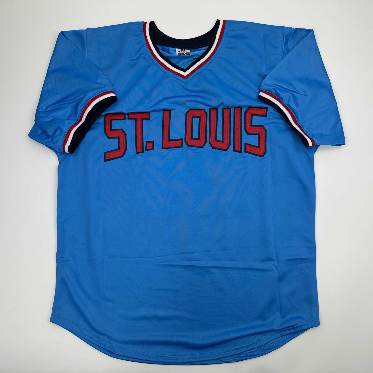 Autographed/Signed Ted Simmons St. Louis Blue Baseball Jersey JSA COA
