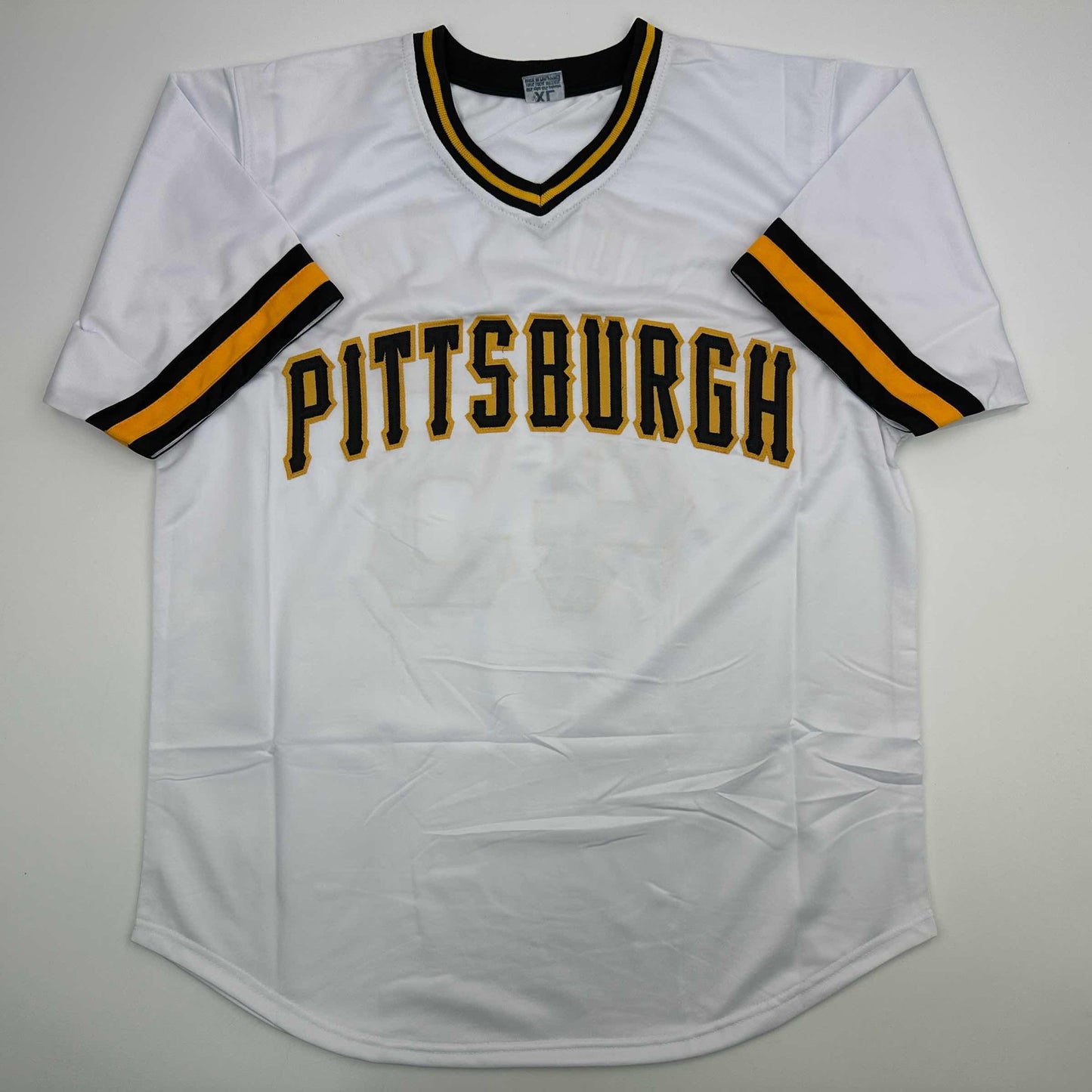 Autographed/Signed John Candelaria Pittsburgh White Baseball Jersey JSA COA