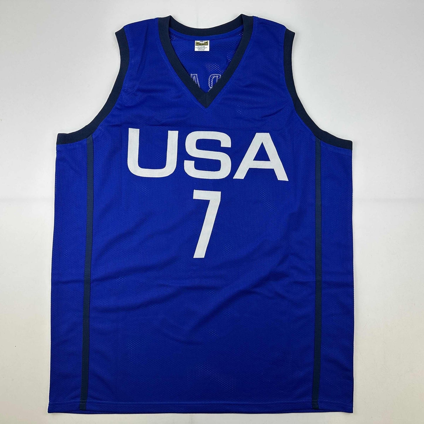 Autographed/Signed Kevin Durant United States USA Olympics Blue Basketball Jersey Beckett BAS COA - Golden Apple Comics