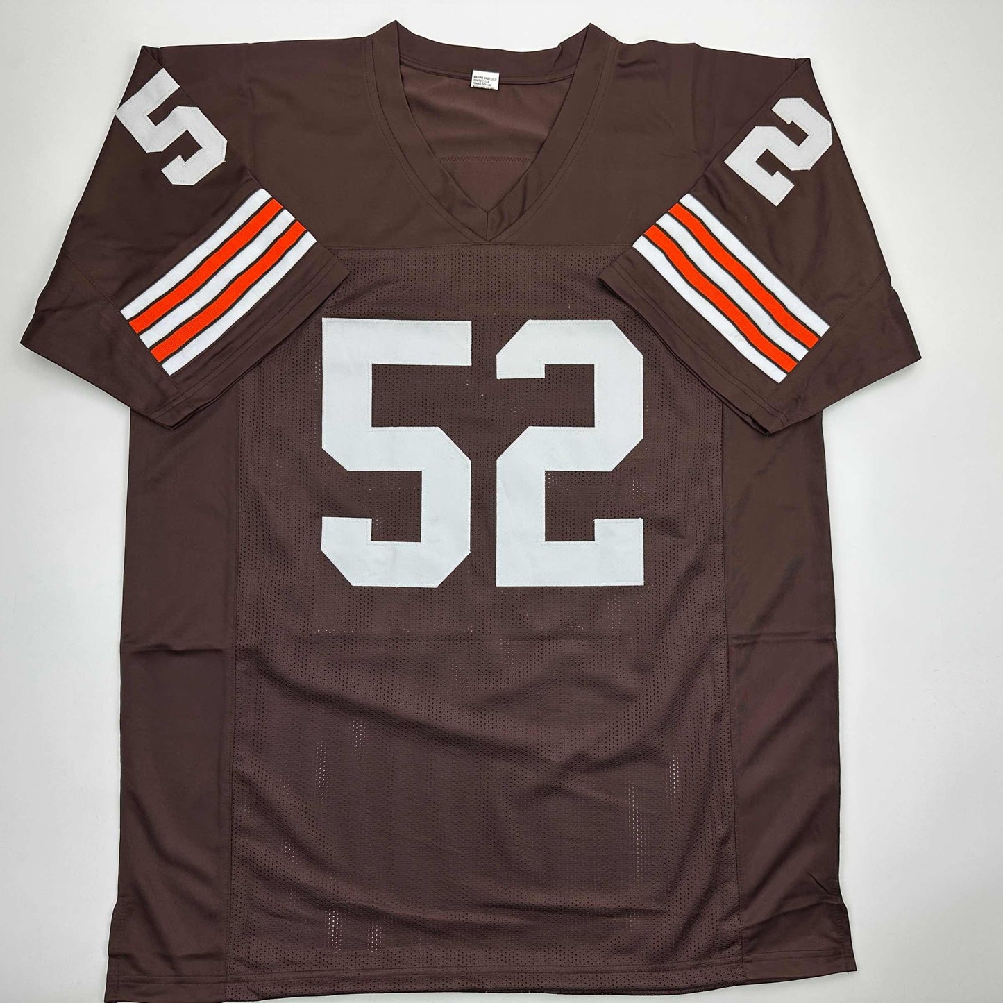 Autographed/Signed Dick Ambrose Cleveland Brown Football Jersey JSA COA