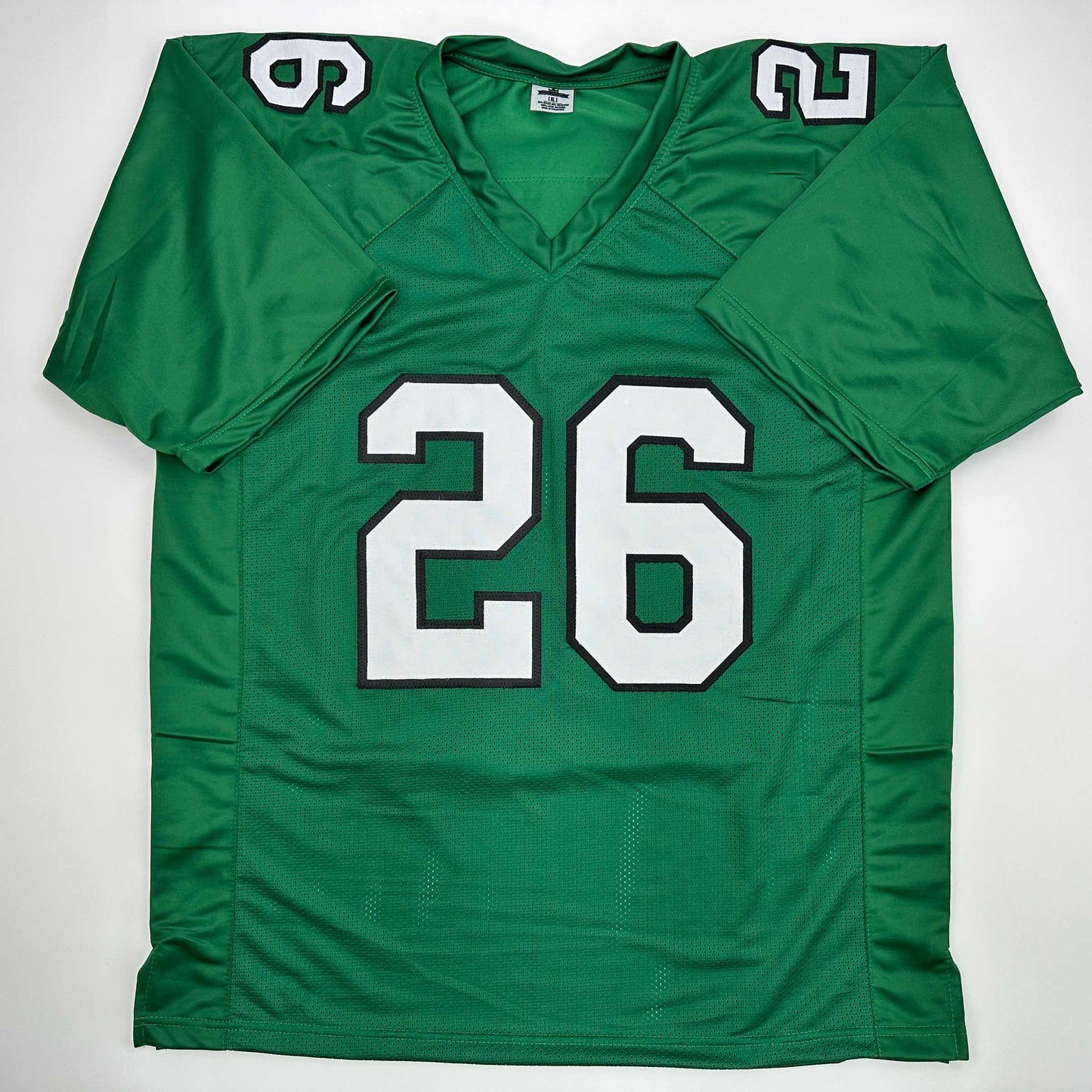 Autographed/Signed Saquon Barkley Philadelphia Kelly Green Football Jersey Beckett BAS COA - Golden Apple Comics