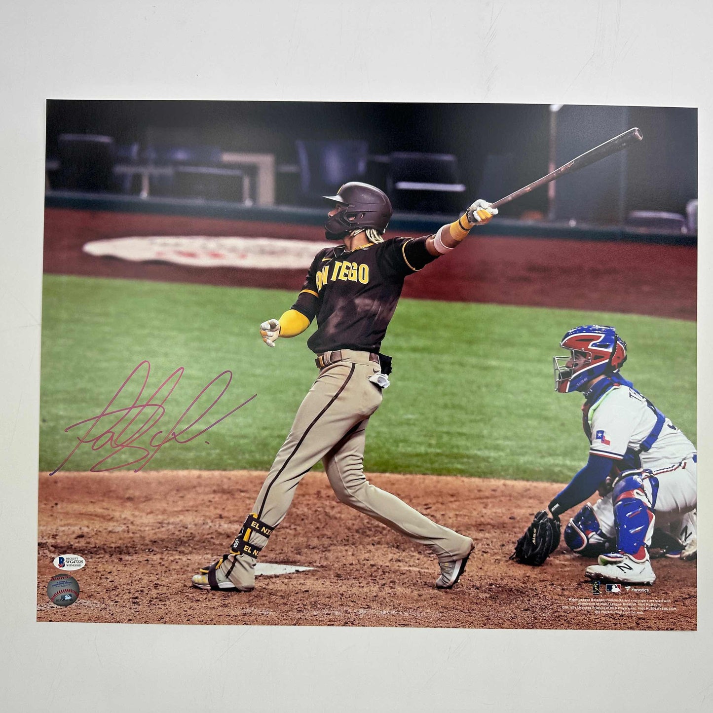 Autographed/Signed Fernando Tatis Jr San Diego Padres 16x20 Baseball Photo Beckett BAS COA