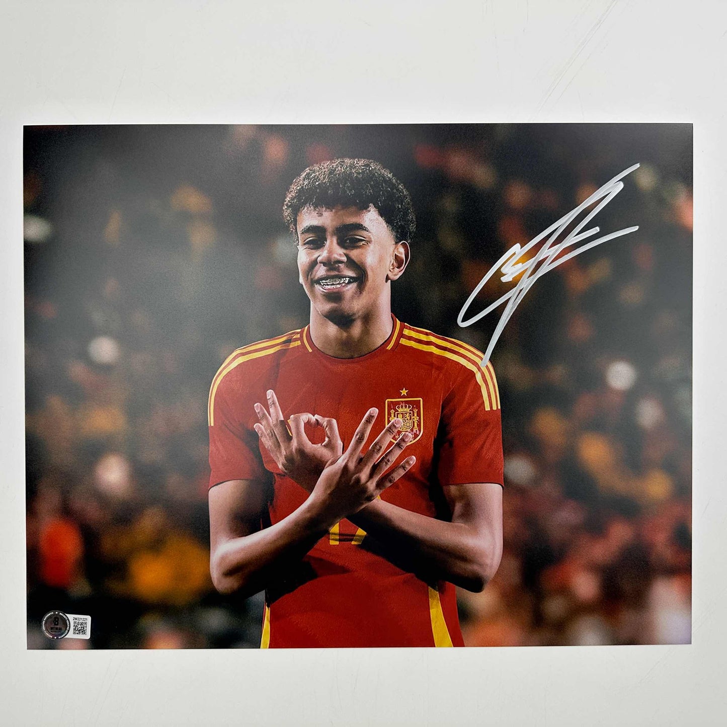 Autographed/Signed Lamine Yamal Spain 11x14 Soccer World Cup Photo Beckett BAS COA #4