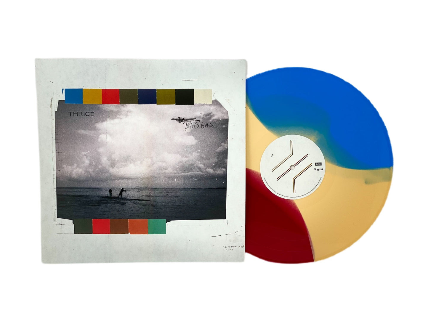 Thrice - Beggars (Limited Edition Red, Yellow and Blue Tri-Colored Vinyl w/ bonus 7" Single)