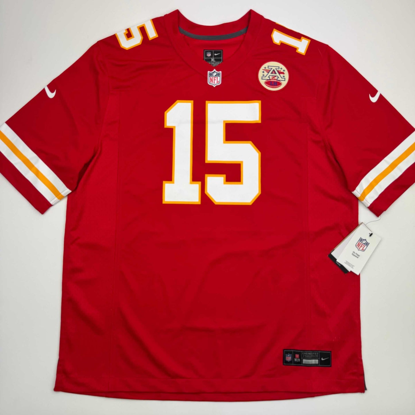 Autographed/Signed Patrick Mahomes Kansas City Chiefs Red Authentic Nike Football Jersey Fanatics COA
