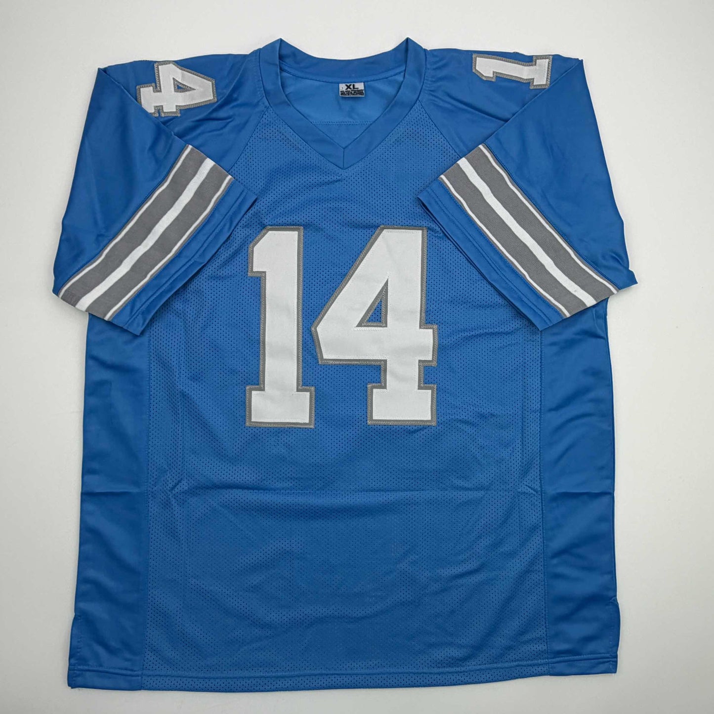 Autographed/Signed Amon-Ra St. Brown Detroit Current Blue Football Jersey Beckett BAS COA - Golden Apple Comics