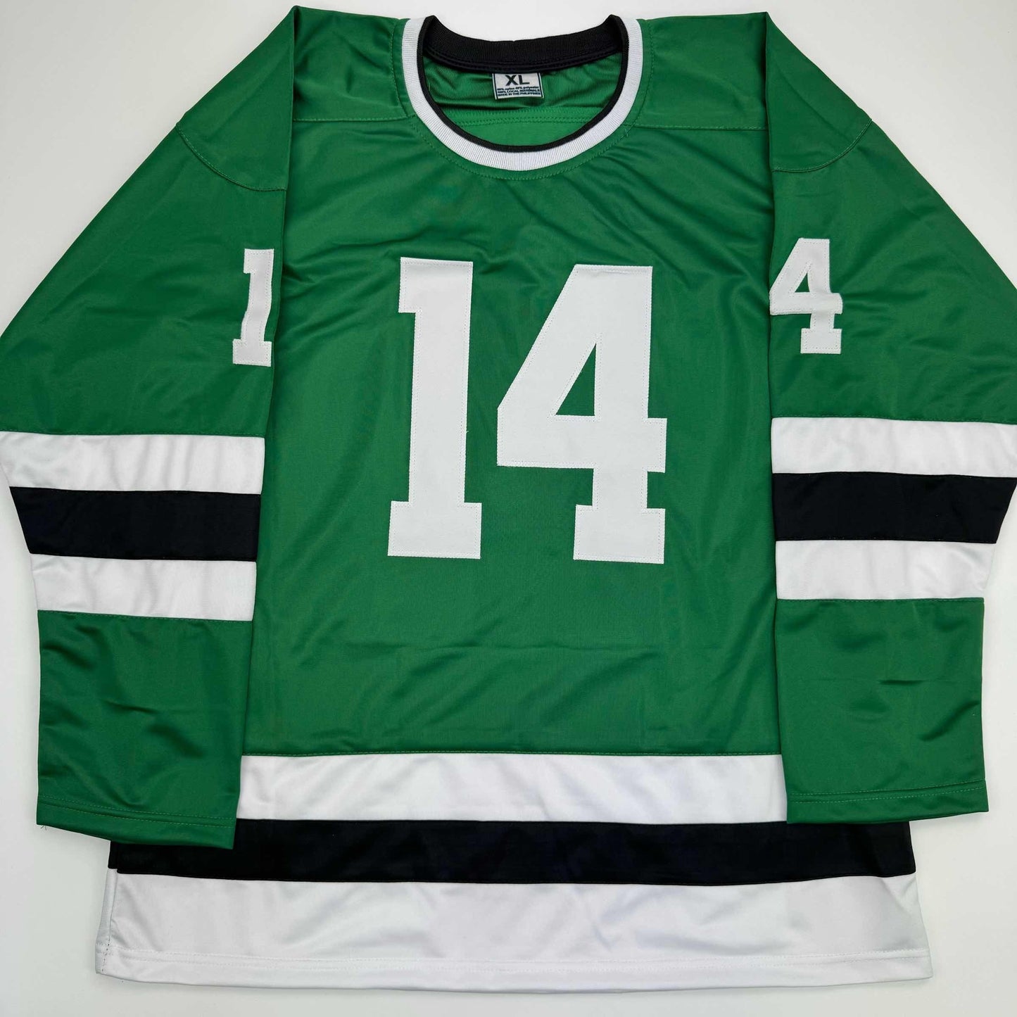 Autographed/Signed Jamie Benn Dallas Green Retro Hockey Jersey JSA COA