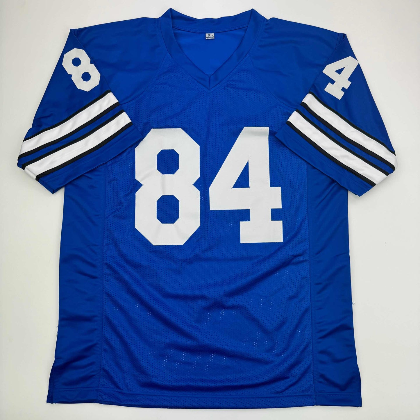 Autographed/Signed Jay Novacek Dallas Blue Football Jersey JSA COA