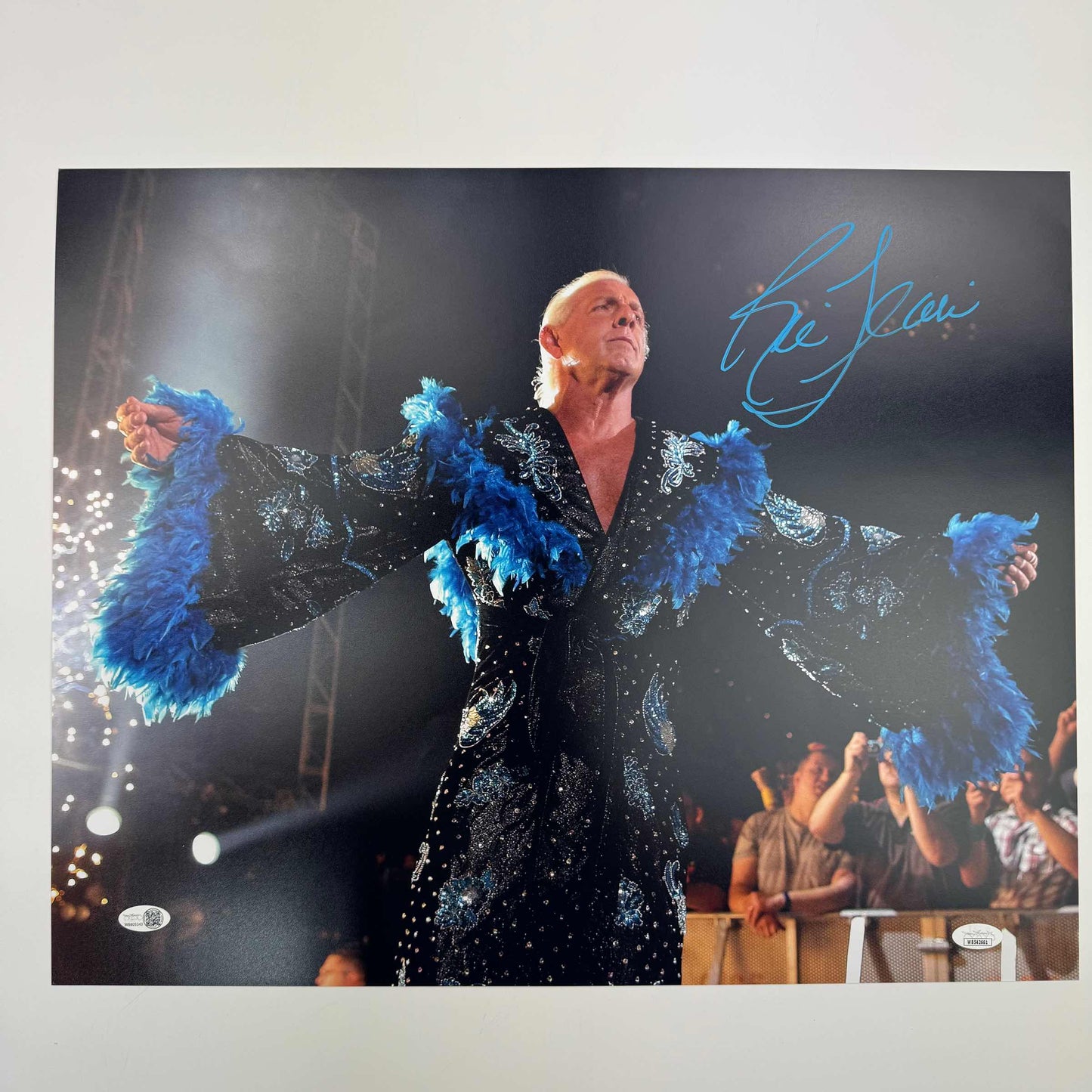 Autographed/Signed Ric Flair Nature Boy 16x20 WWE Wrestling Photo JSA COA