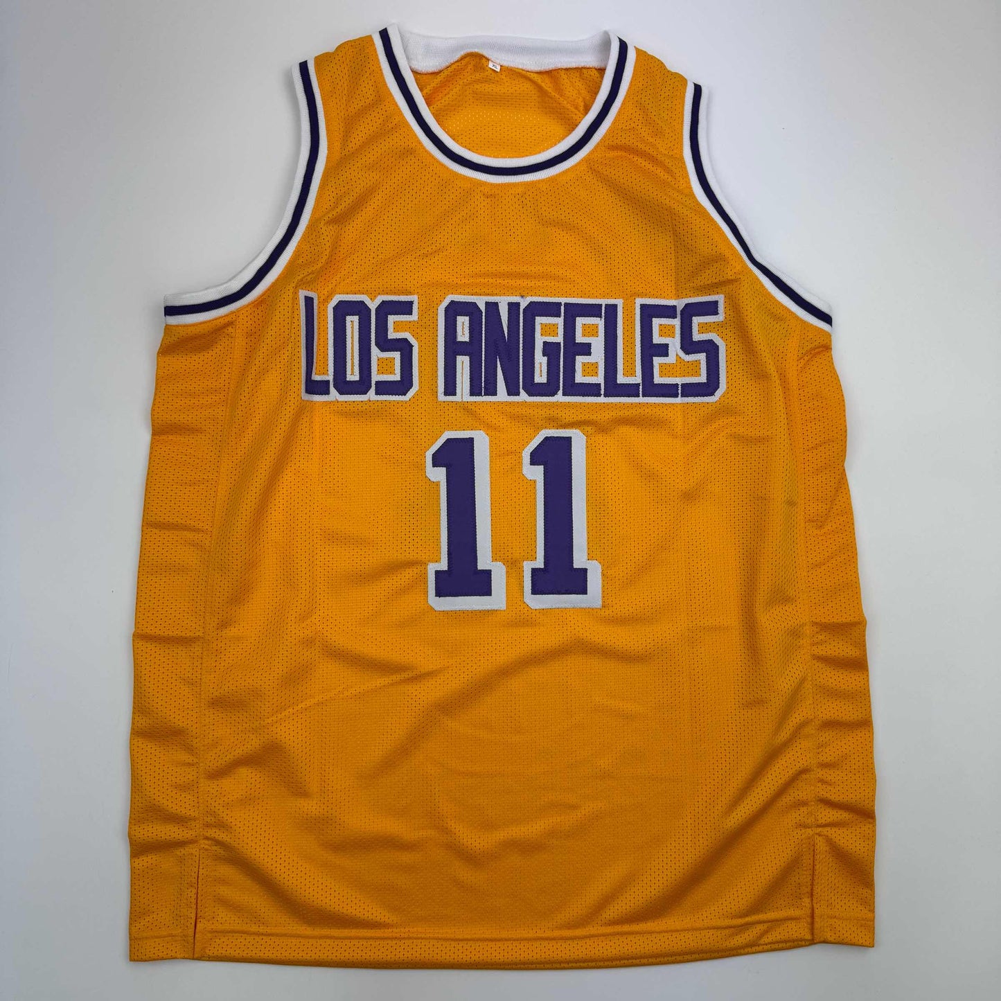 Autographed/Signed Bob McAdoo Los Angeles Yellow Basketball Jersey JSA COA