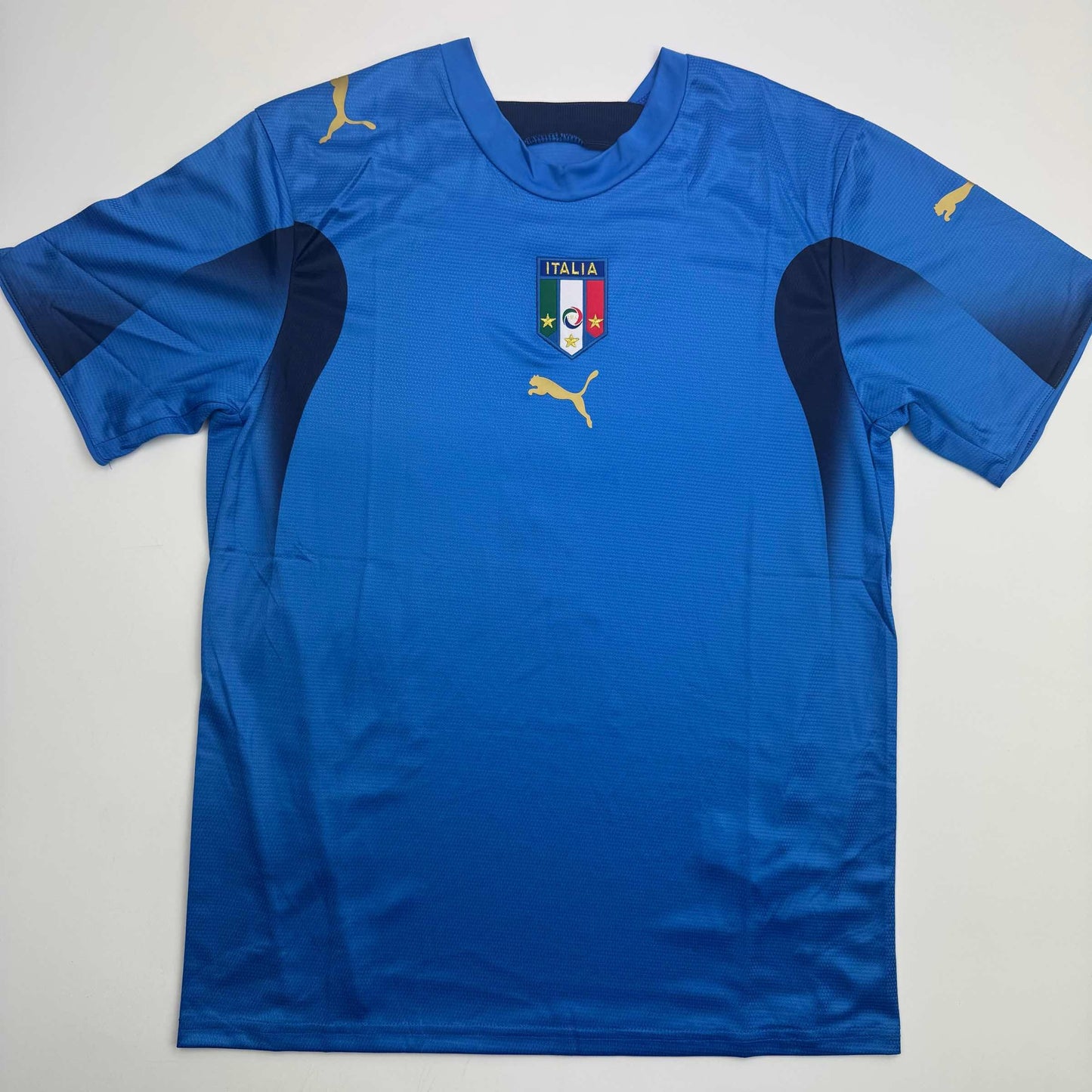 Autographed/Signed Gianluigi Buffon Italy Blue Soccer Futbol Jersey Beckett BAS COA