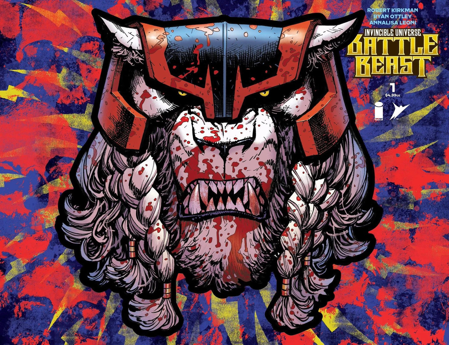 Invincible Universe Battle Beast #1 J Ryan Ottley & Annalisa Leoni Foil Die Cut Mask Variant (05/14/2025) Image - Golden Apple Comics