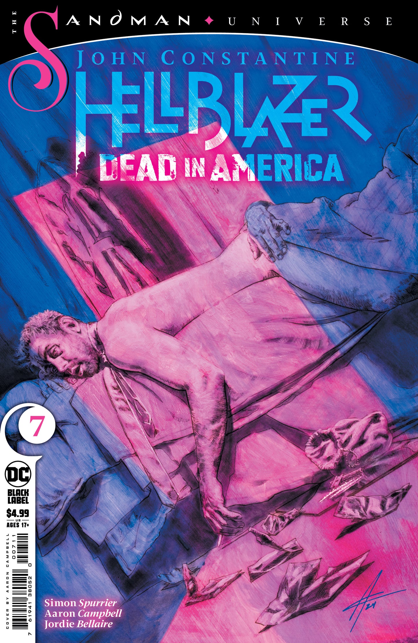 John Constantine Hellblazer Dead In America #7 (Of 11) A Aaron Campbell Simon Spurrier (07/17/2024) Dc