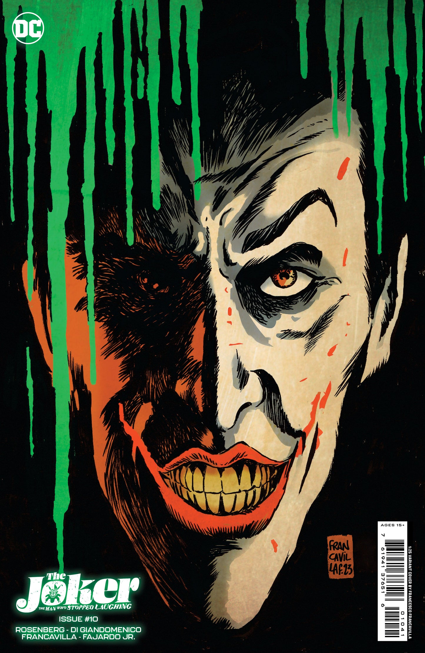 Joker The Man Who Stopped Laughing #10 D 1:25 Francesco Francavilla Variant (09/05/2023) Dc - Golden Apple Comics