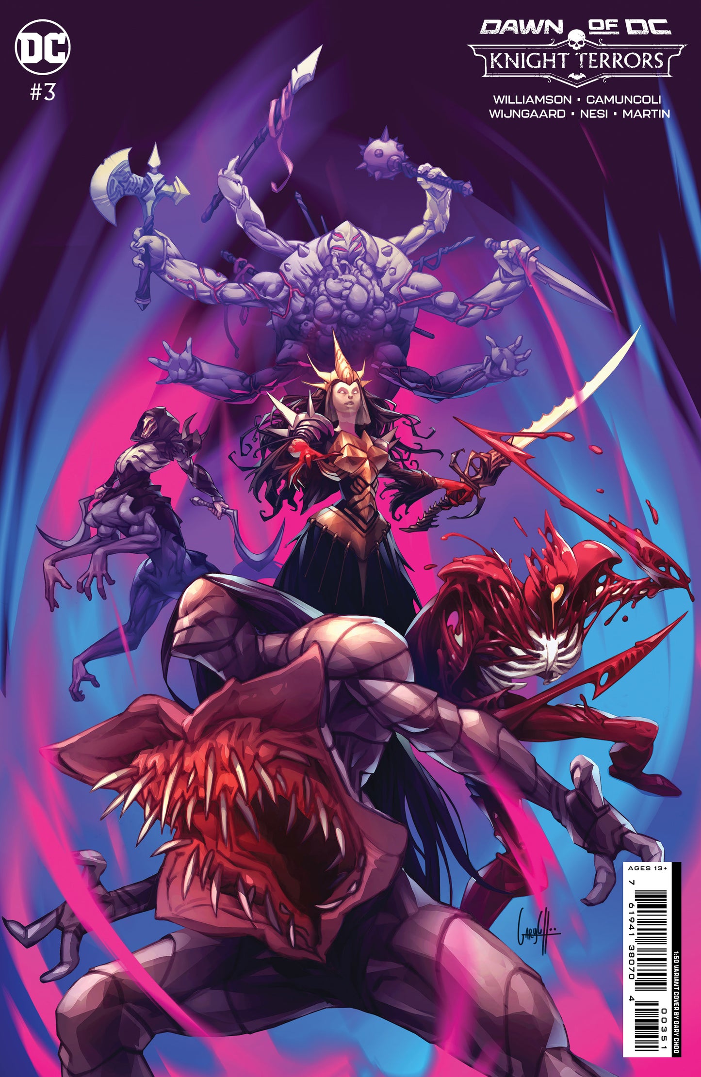 Knight Terrors #3 (Of 4) F 1:50 Gary Choo Card Stock Variant (08/08/2023) Dc