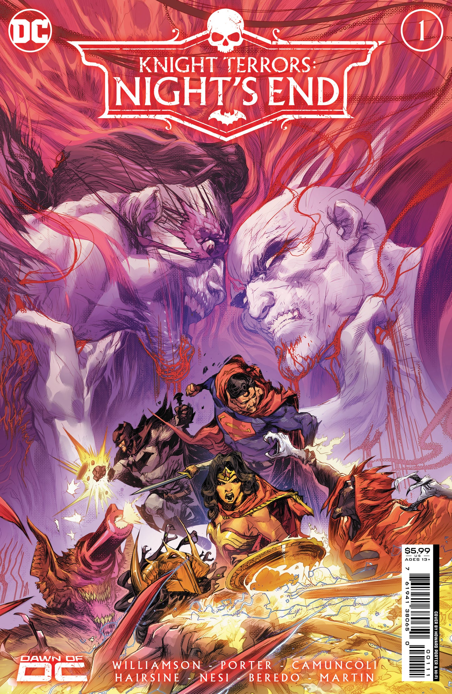 Knight Terrors Nights End #1 (One Shot) A Howard Porter Joshua Williamson (08/29/2023) Dc