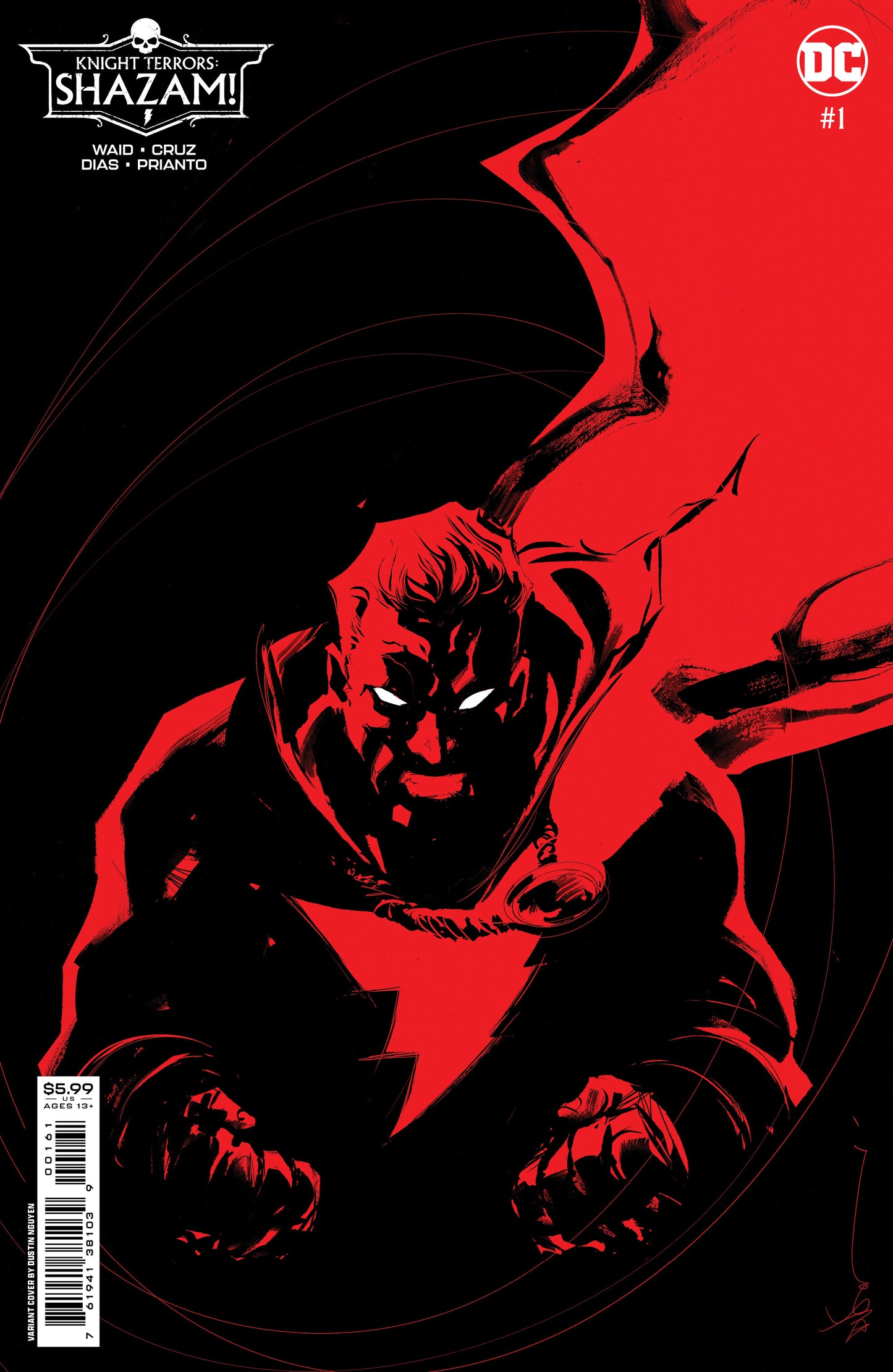 Knight Terrors Shazam #1 (Of 2) D Dustin Nguyen Midnight Card Stock Variant (07/11/2023) Dc - Golden Apple Comics