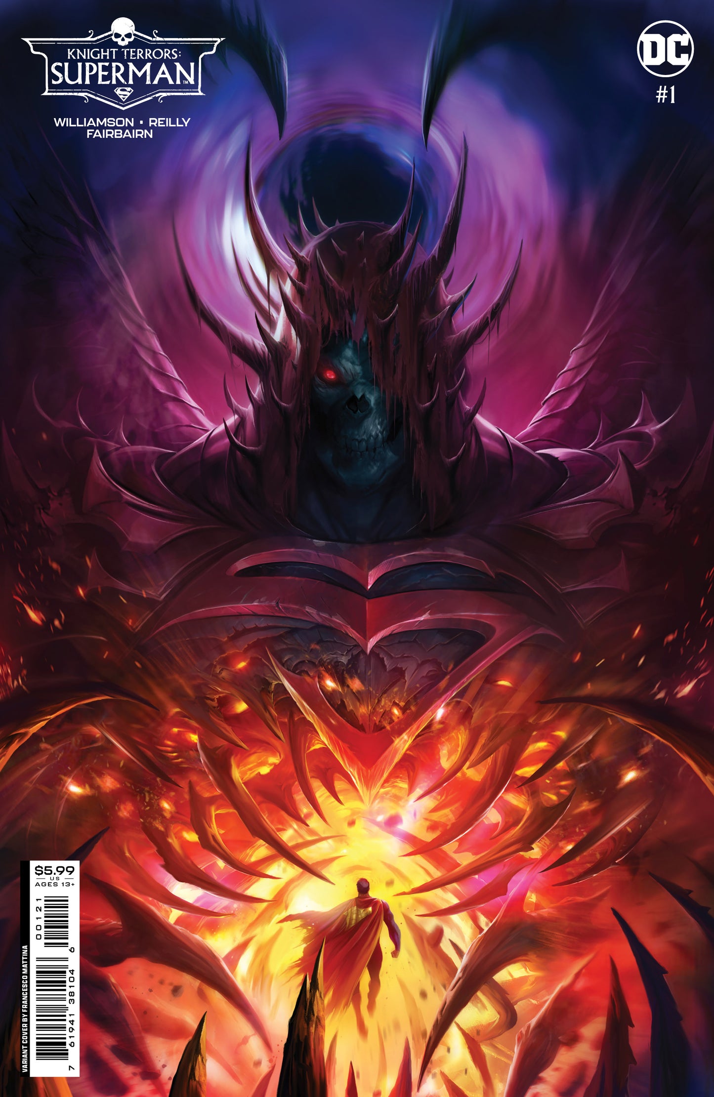 Knight Terrors Superman #1 (Of 2) B Francesco Mattina Card Stock Variant (07/18/2023) Dc