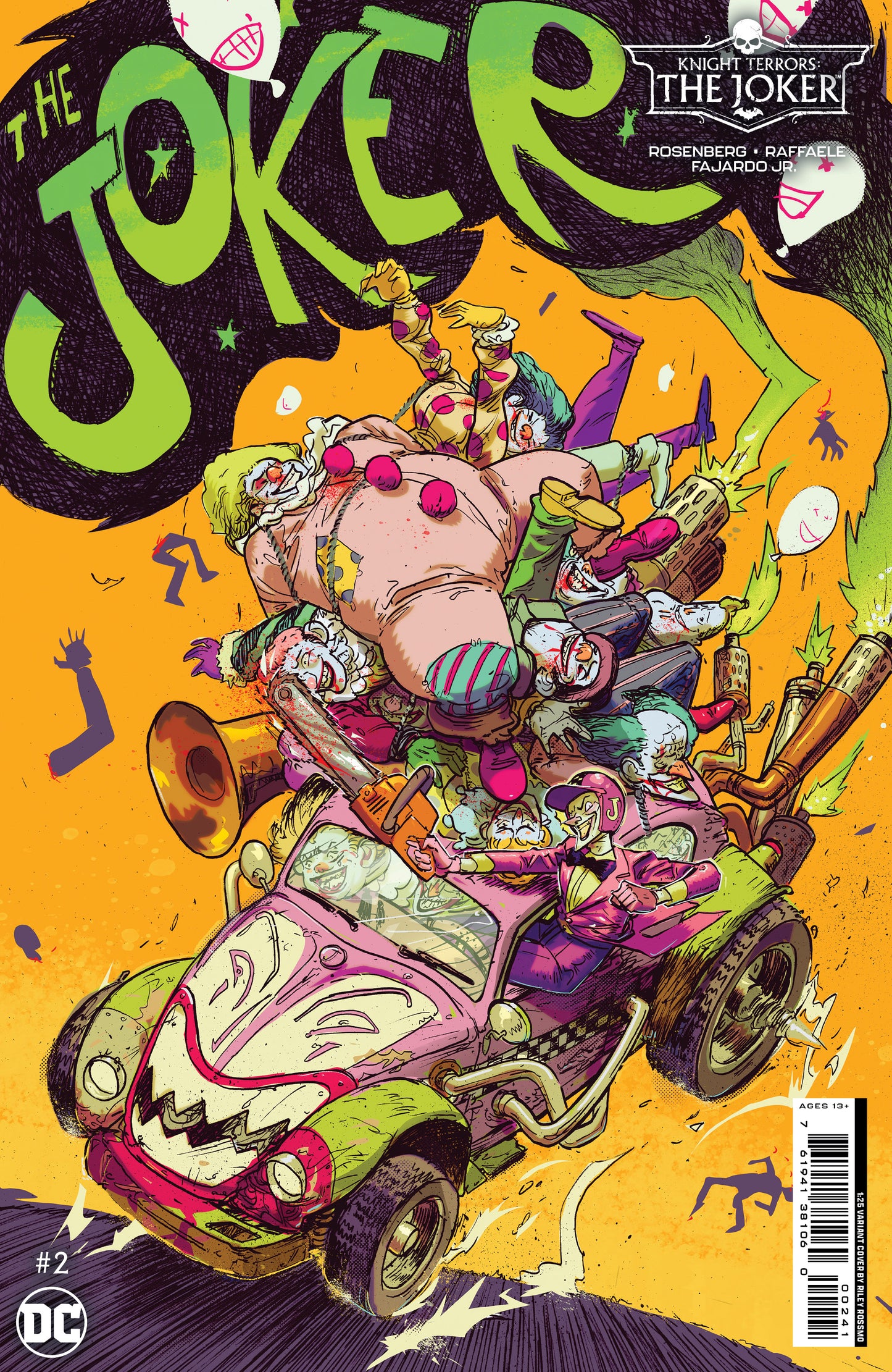 Knight Terrors The Joker #2 (Of 2) D 1:25 Riley Rossmo Card Stock Variant (08/01/2023) Dc