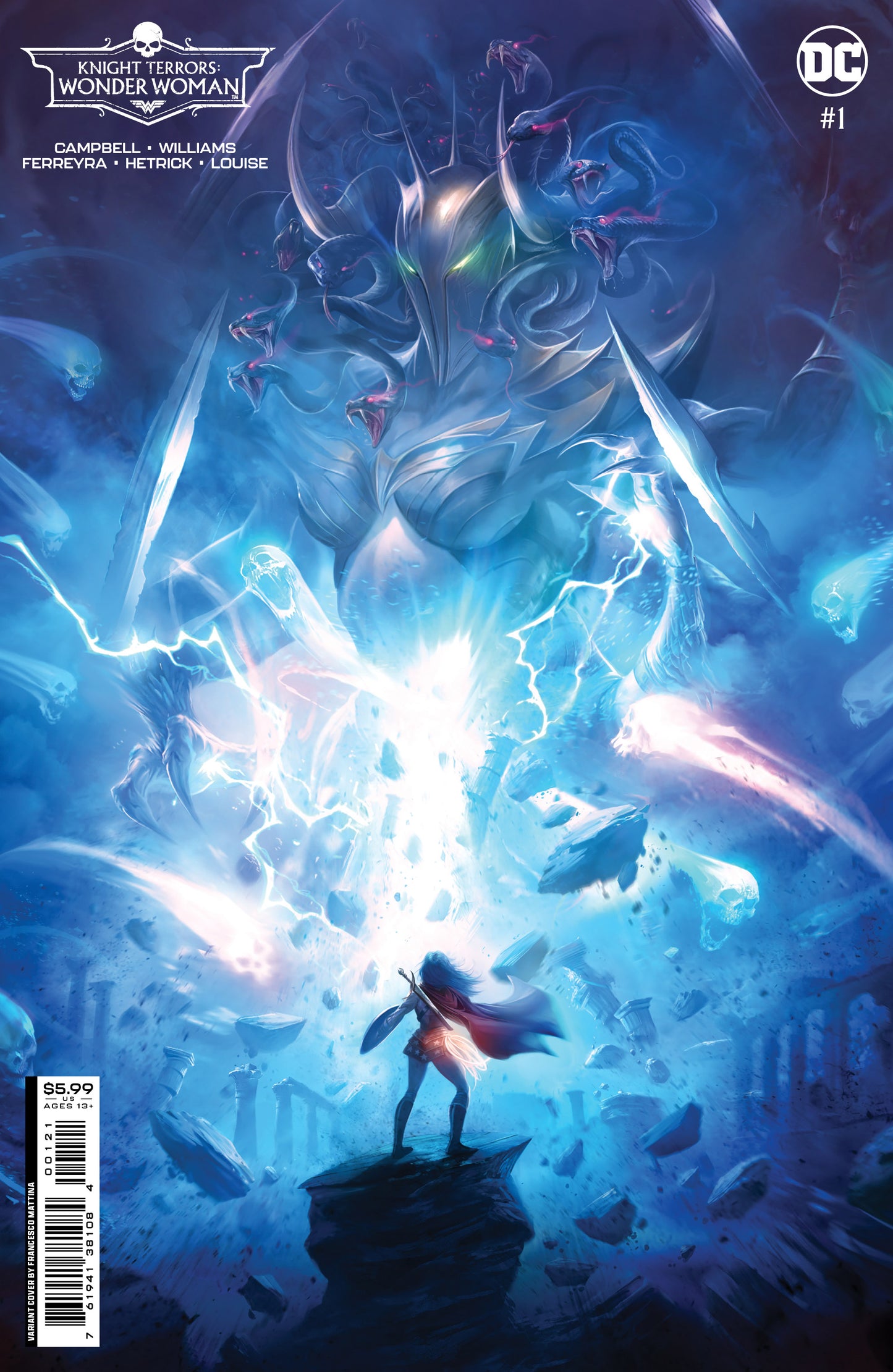 Knight Terrors Wonder Woman #1 (Of 2) B Francesco Mattina Card Stock Variant (07/18/2023) Dc
