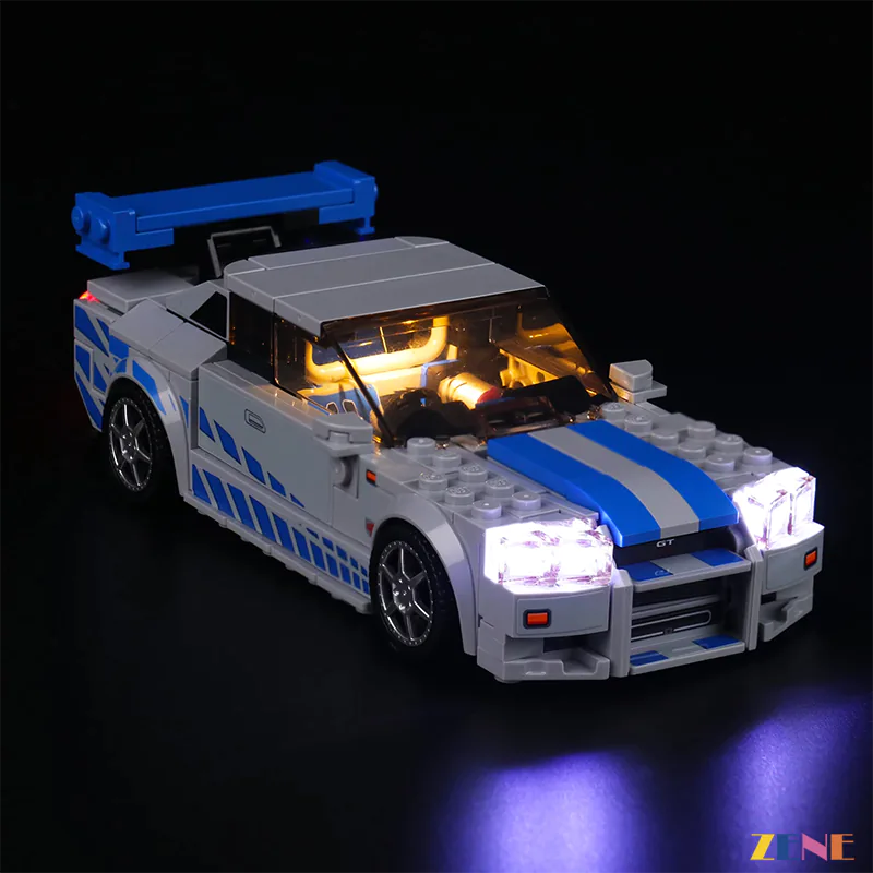 LEGO Fast Furious Nissan GT-R (R34) #76917 Light Kit