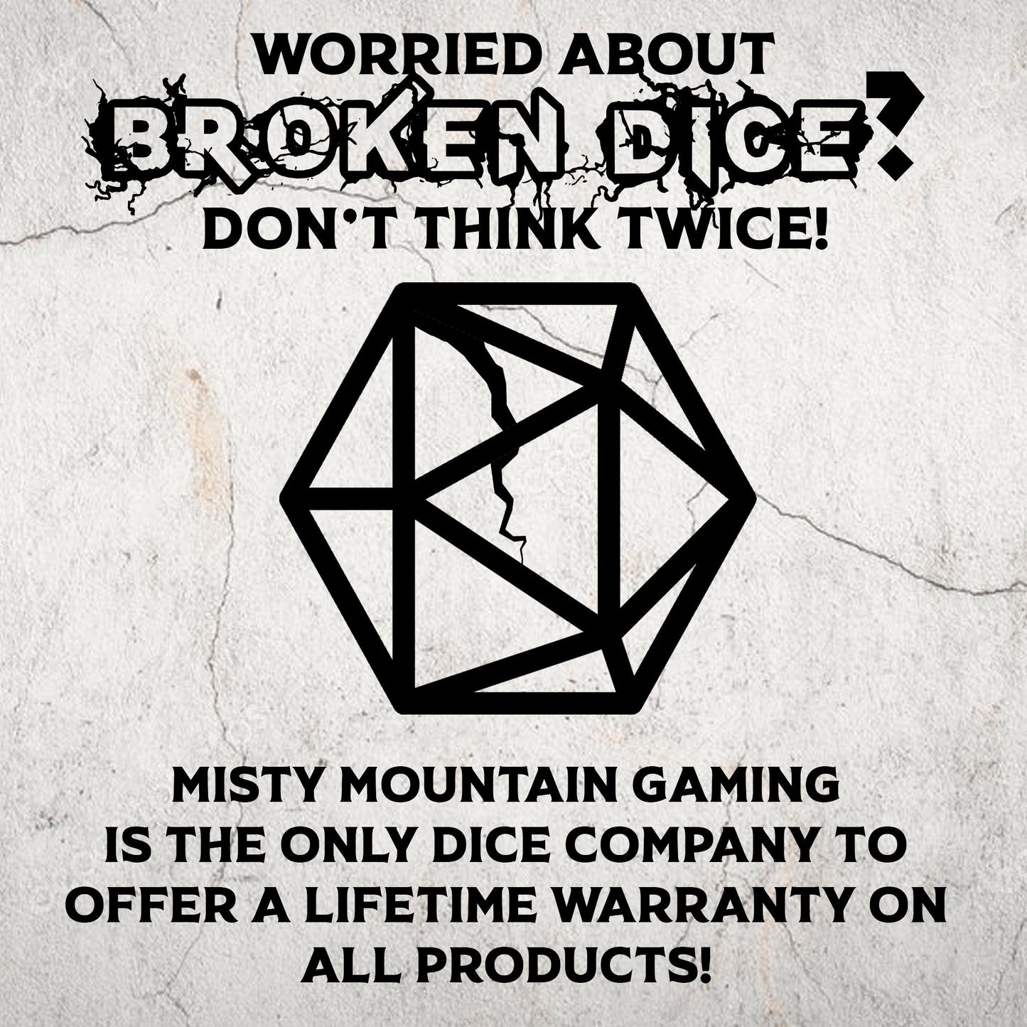 Mother Nature Shattered Glass Dice Set