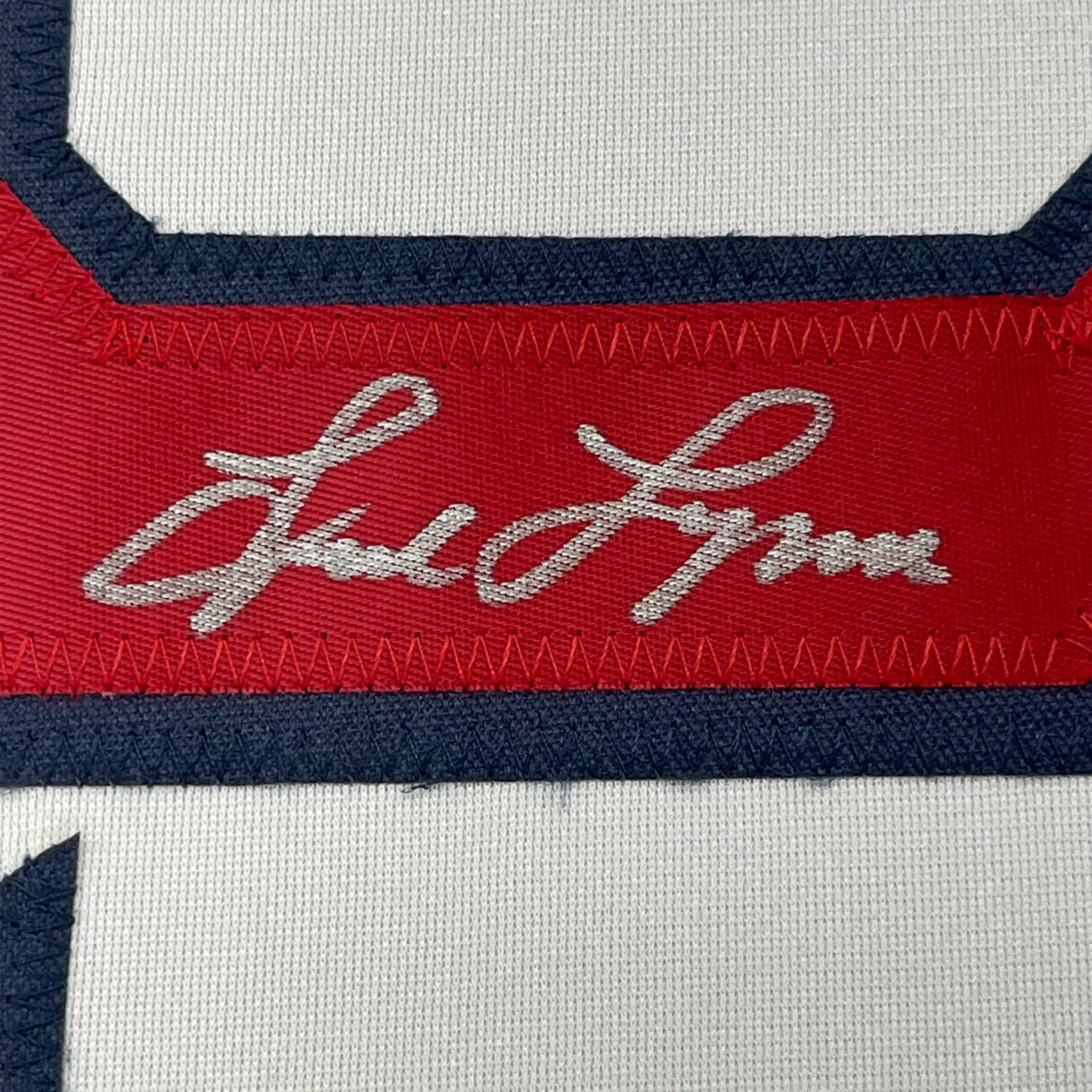 Framed Autographed/Signed Fred Lynn 35x39 Boston White Baseball Jersey JSA COA - Golden Apple Comics