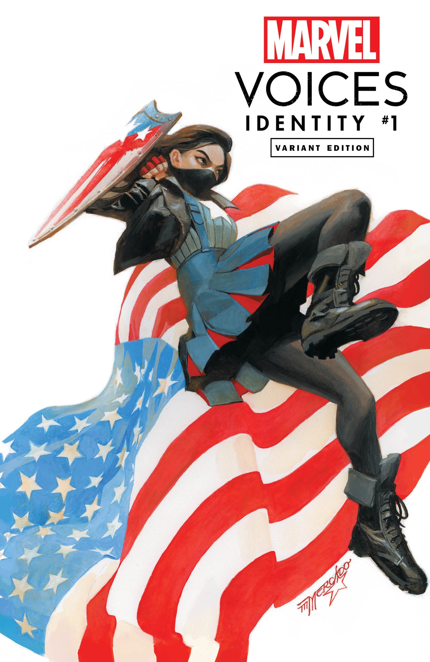 MARVELS VOICES IDENTITY #1 SSCO & CO MIGUEL MERCADO ARIELLE AGBAYANI CAPTAIN AMERICA VARIANT 2021