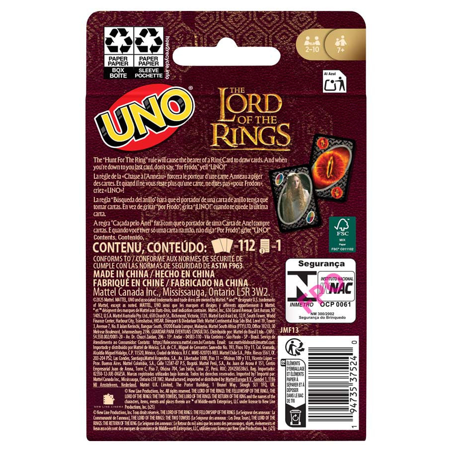 UNO: Lord of the Rings - Golden Apple Comics