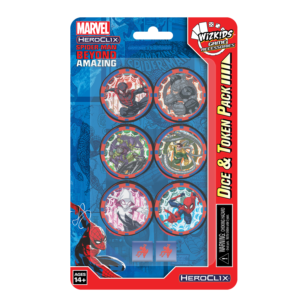 HeroClix: Marvel - Spider-Man Beyond Amazing - Dice & Token Pack