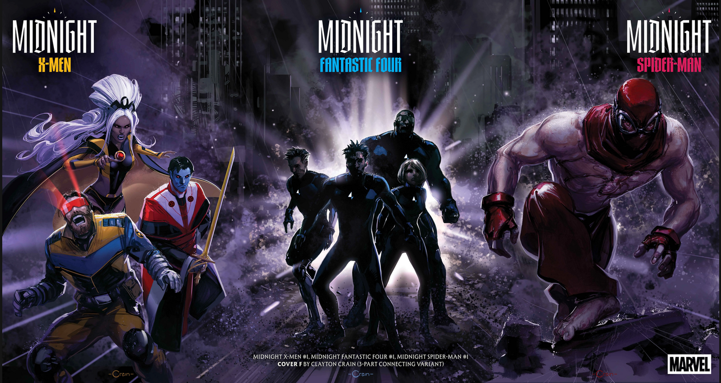 Midnight X-Men #1 G Clayton Crain 3 Part Connecting (10/07/2026) Marvel