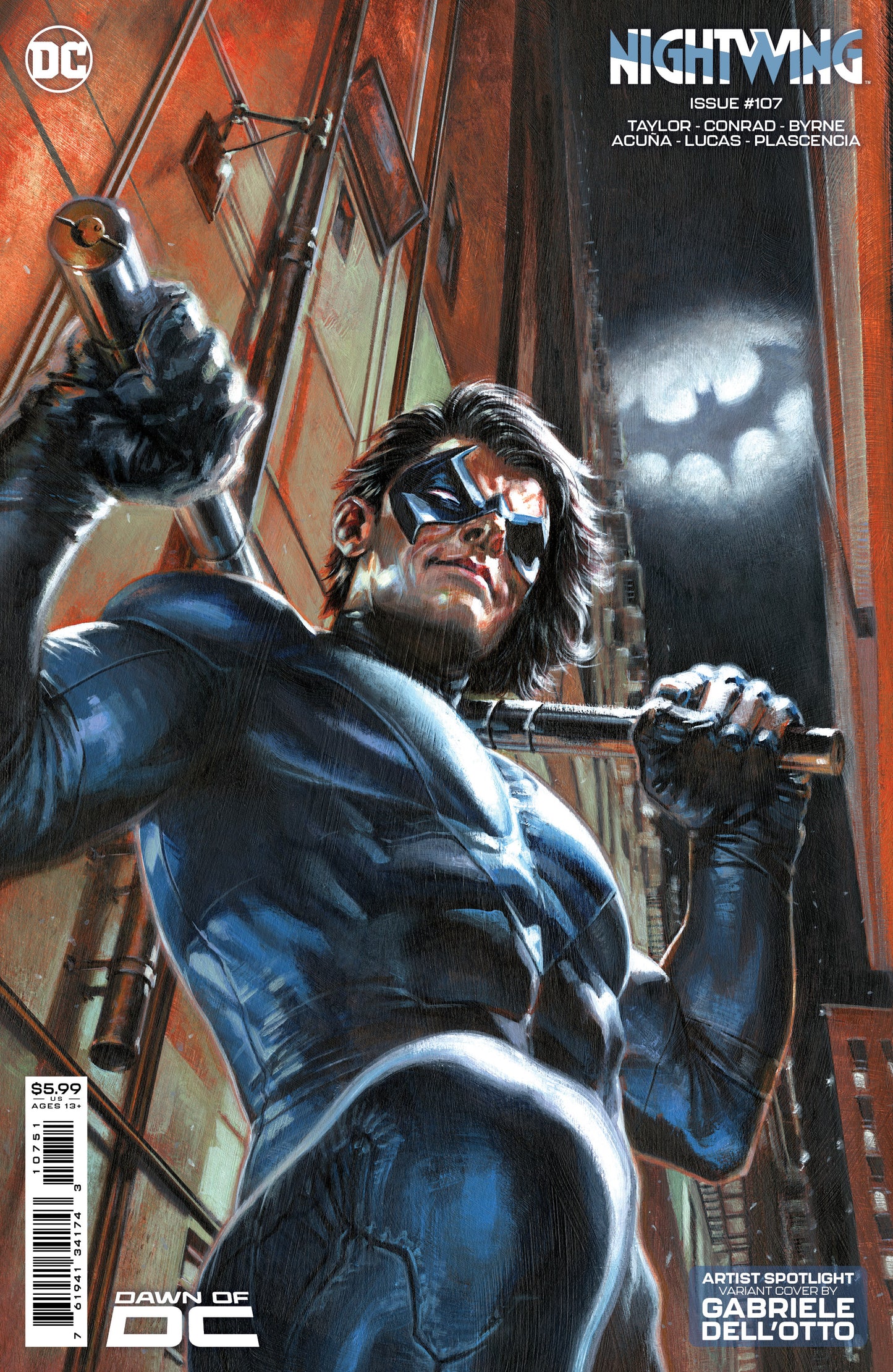 Nightwing #107 D Gabriele Dell'Otto Artist Spotlight Card Stock Variant (10/17/2023) Dc