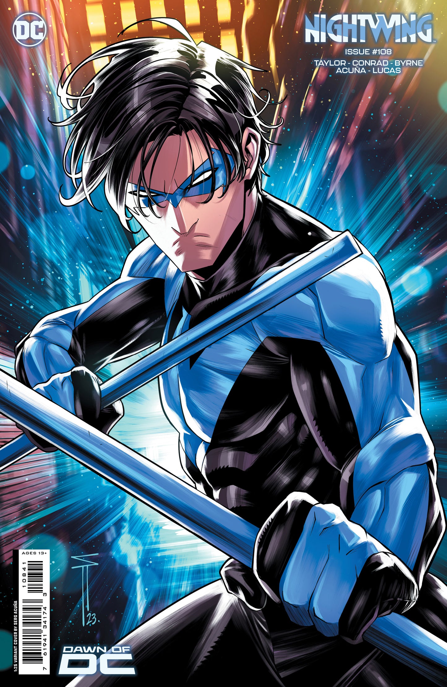 Nightwing #108 E 1:25 Serg Acuna Card Stock Variant (11/21/2023) Dc - Golden Apple Comics