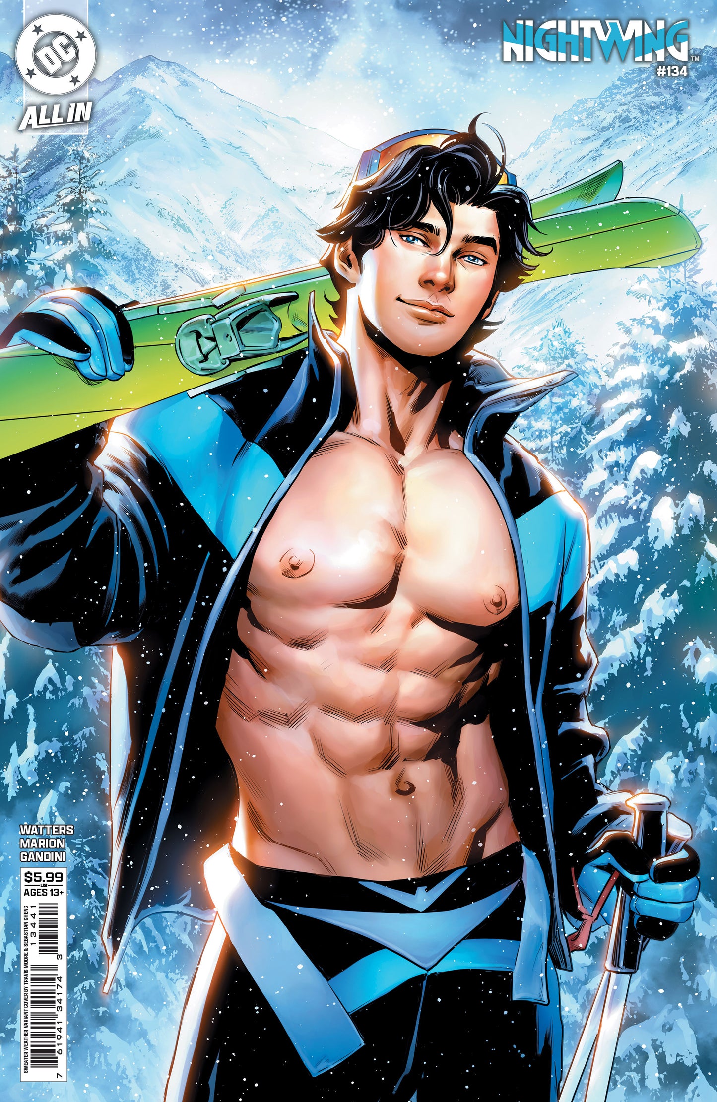 Nightwing #134 E Travis Moore Sweater Weather Variant (01/21/2026) Dc