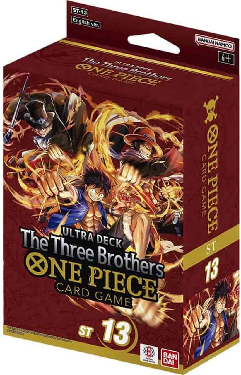 one piece tcg starter deck One Piece TCG: The Three Brothers Ultra Starter Deck (ST-13)