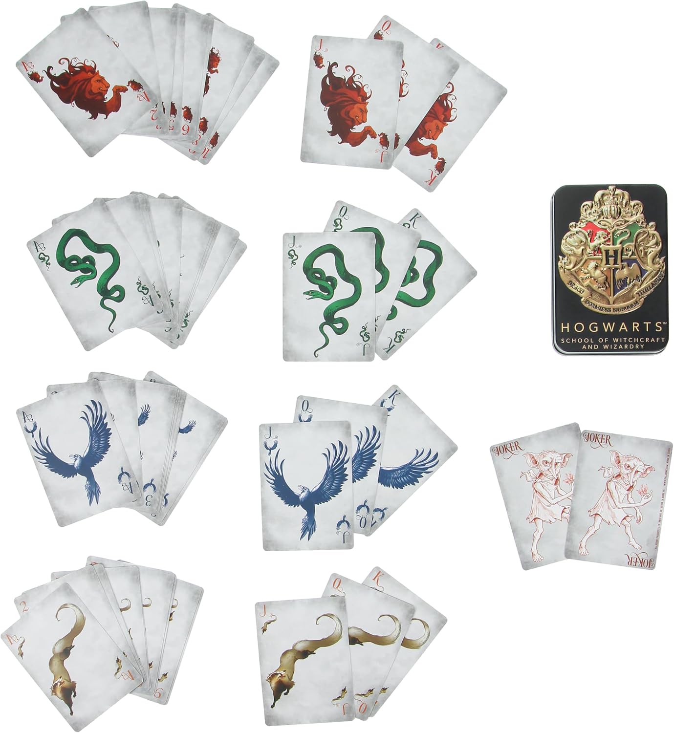 Paladone Playing Cards: Playing Cards in a Tin - Harry Potter - Hogwarts - Black