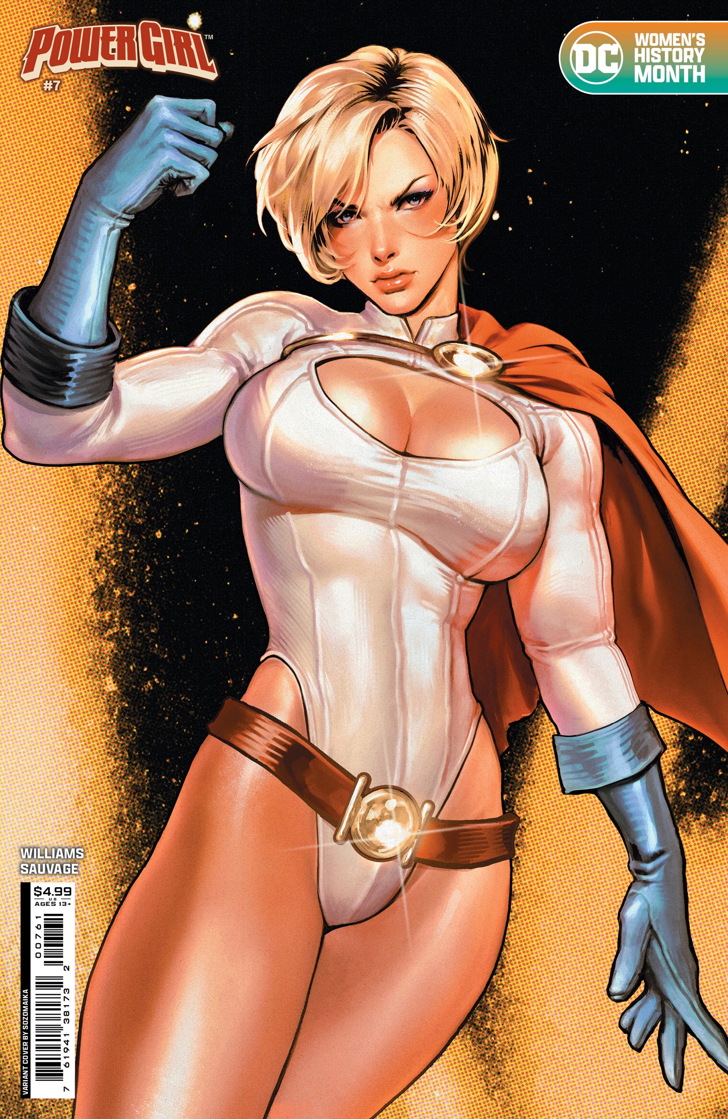 Power Girl #7 D Sozomaika Womens History Month Card Stock Variant (03/26/2024) Dc