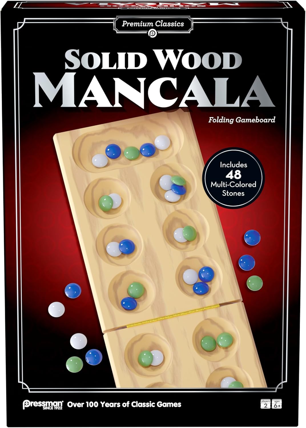 Pressman Premium Classics: Solid Wood Mancala - Golden Apple Comics