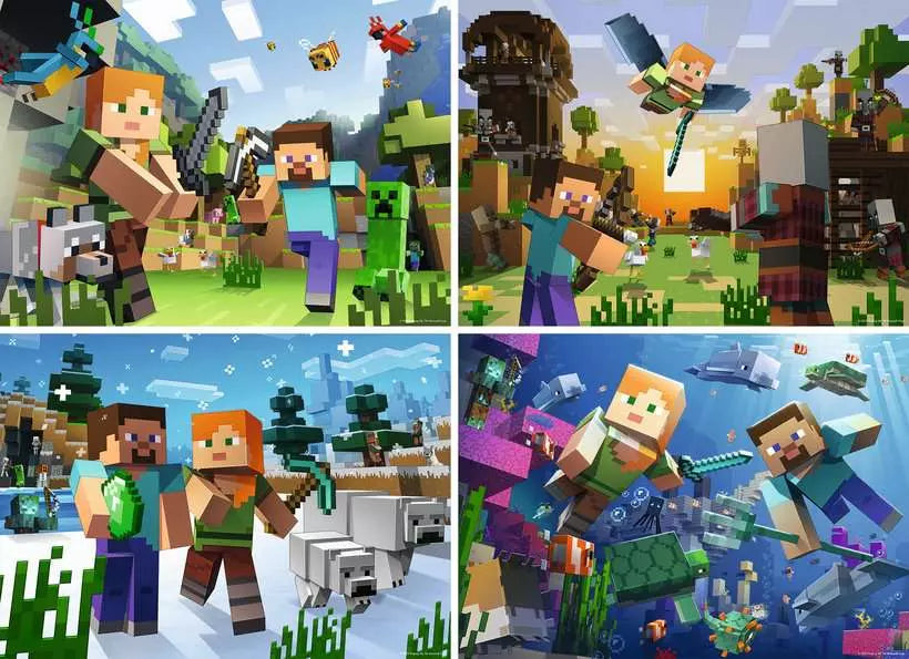 Ravensburger: Puzzle - Minecraft - Bumper Puzzle Pack