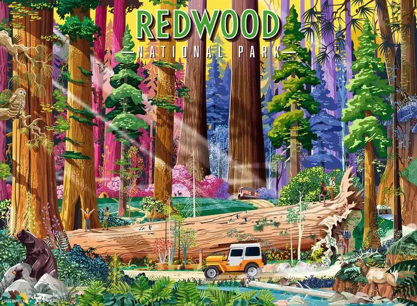 Ravensburger: Puzzle - National Parks - Redwood National Park
