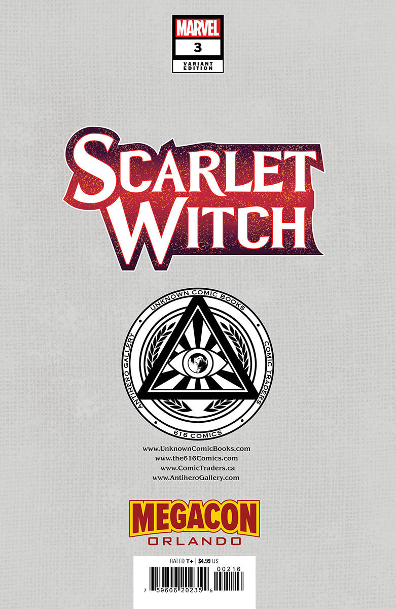 SCARLET WITCH 3 NAKAYAMA MCU COVER MEGACON 2023 EXCLUSIVE VIRGIN VAR (03/08/2023) - Golden Apple Comics