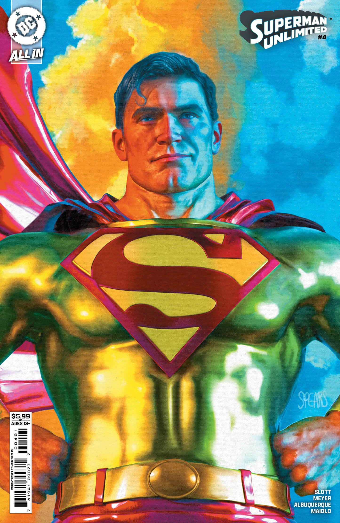 Superman Unlimited #4 B Mark Spears Variant (08/20/2025) Dc