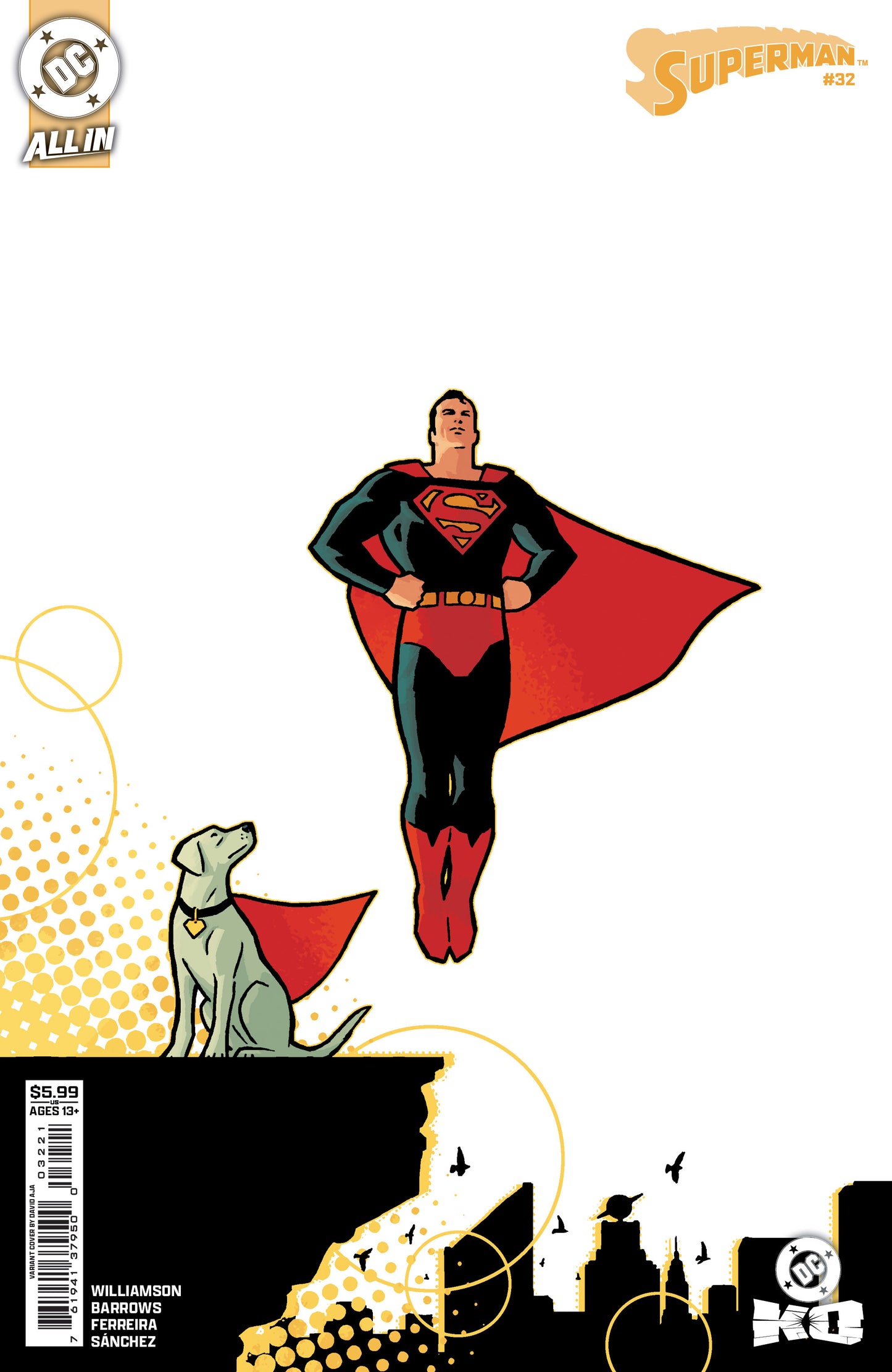 Superman #32 B David Aja Variant (Dc K.O.) (11/26/2025) Dc
