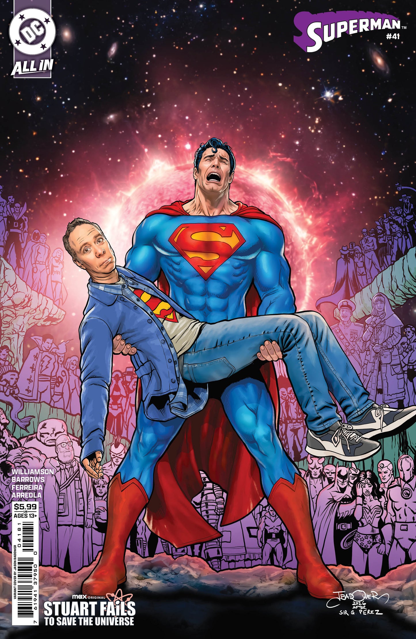 Superman #41 F Jason Badower Stuart Fails To Save The Universe Variant (Kingdom Of Zod) (08/26/2026) Dc
