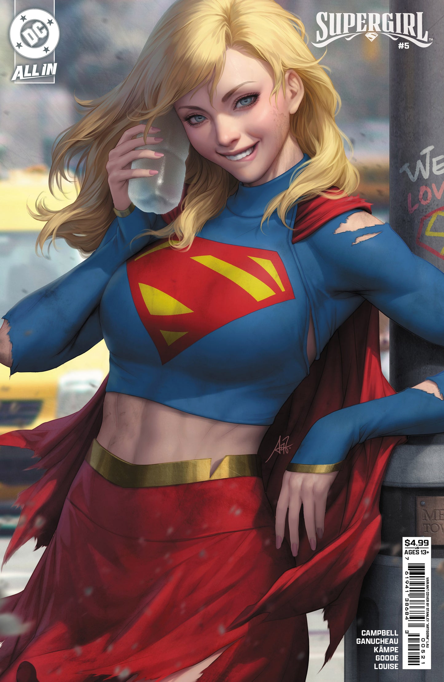 Supergirl #5 B Stanley Artgerm Lau Variant (09/10/2025) Dc