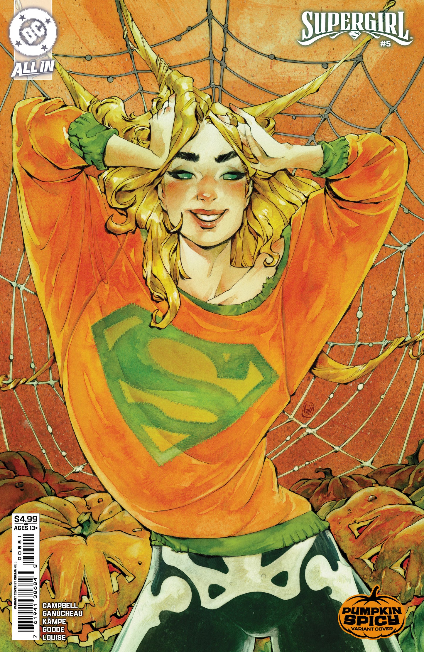 Supergirl #5 D Chuma Hill Pumpkin Spicy Variant (09/10/2025) Dc