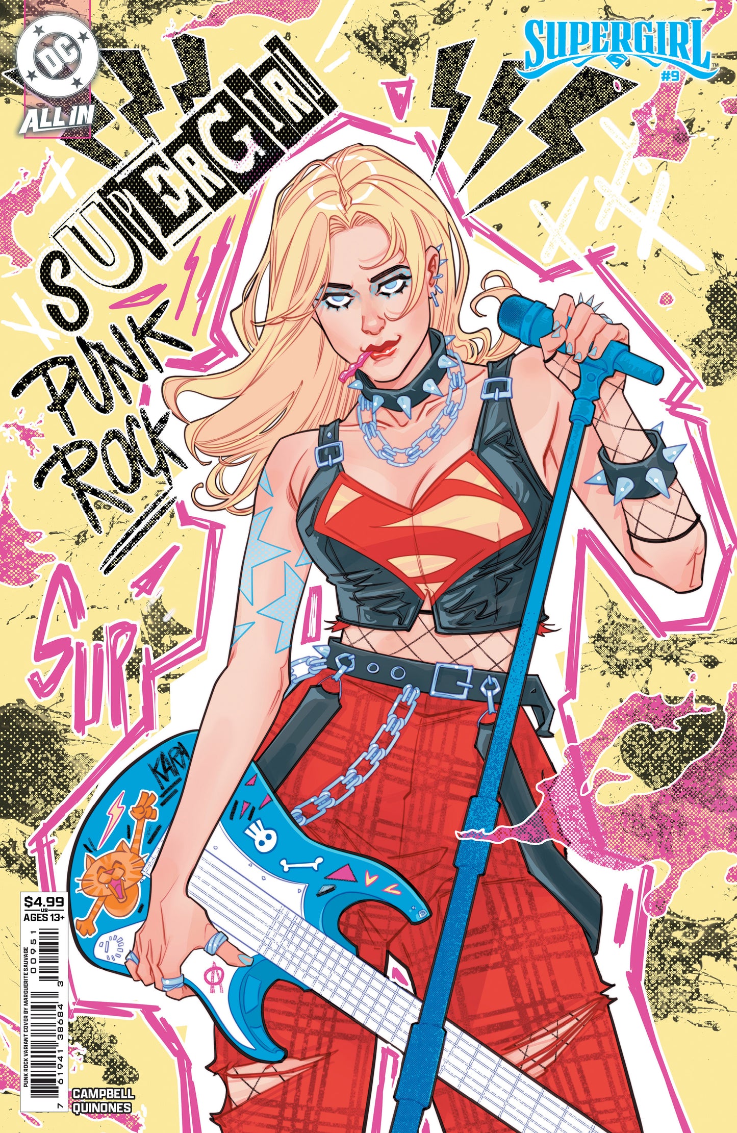 Supergirl #9 F Marguerite Sauvage Punk Rock Variant (01/14/2026) Dc