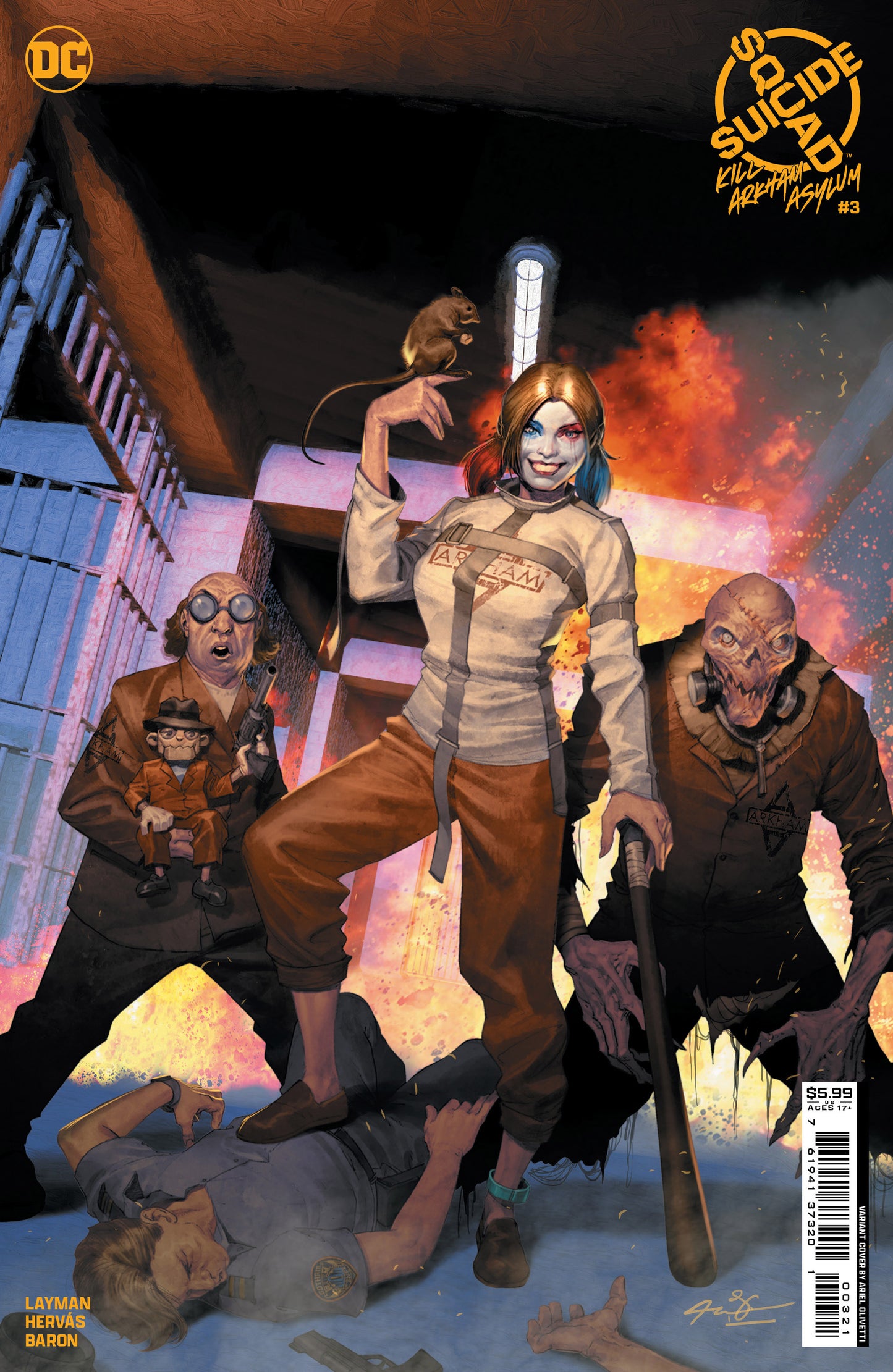 Suicide Squad Kill Arkham Asylum #3 (Of 5) B Ariel Olivetti Card Stock Variant (04/02/2024) Dc - Golden Apple Comics